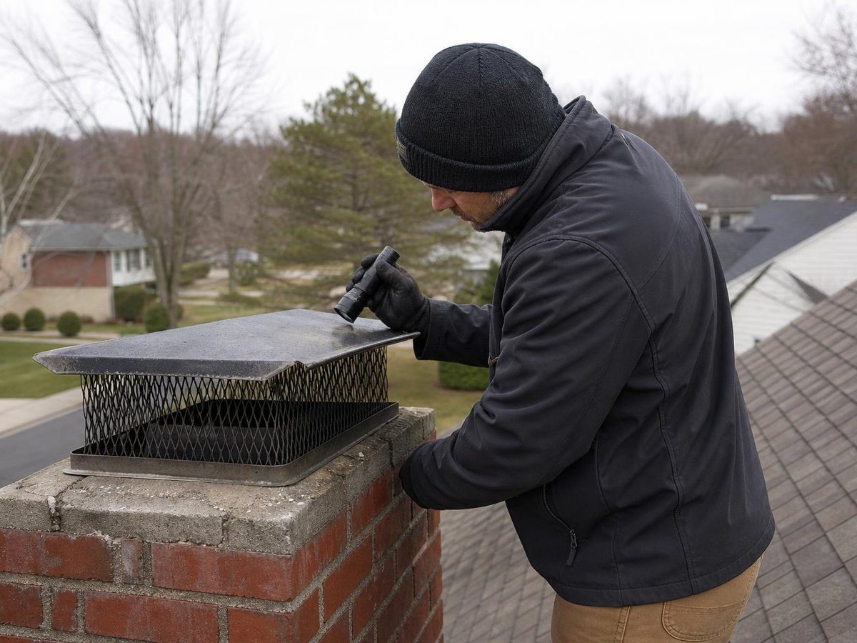 Gregg Chimney Repair work in Ladue